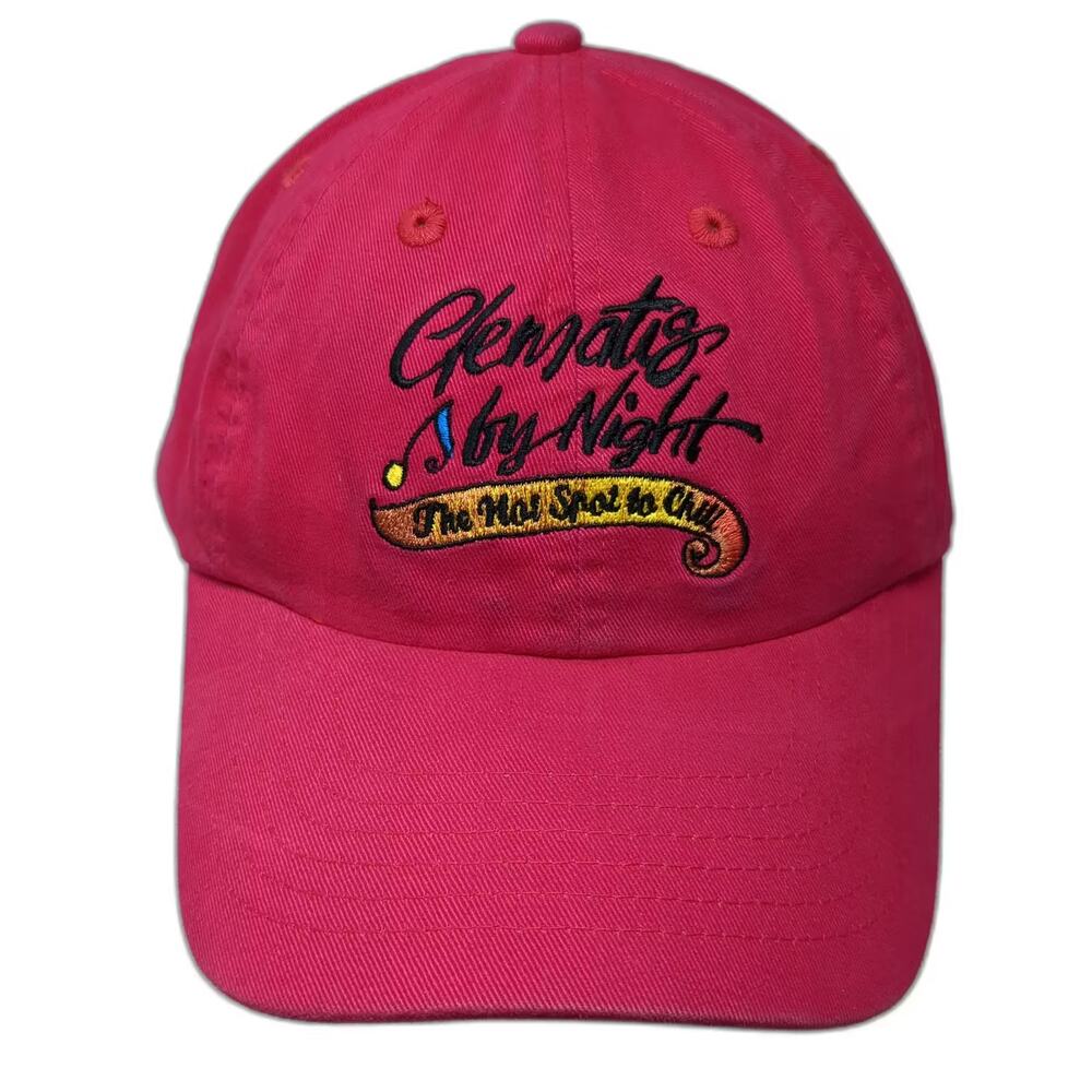 AMC Baseball Cap Pink One Size Gernatis By Night Embroidered Slideback Hat